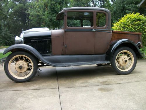 1929 ford model a 5 window special coupe truck rare motor and trans rat hot rod
