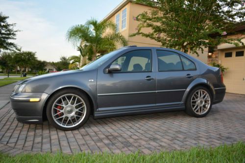 2004 Gray Volkswagen Jetta GLI Sedan 4-Door 1.8L Black Interior Recaro Seats, image 3