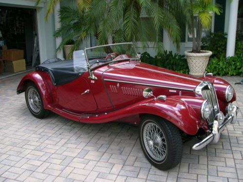 1955 mg tf-1500 looking truly gorgeous in original red color with red interior
