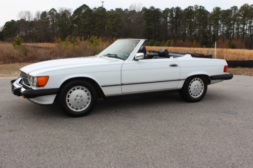 1986 mercedes benz 560sl roadster both tops 64k serviced like new! sl 560