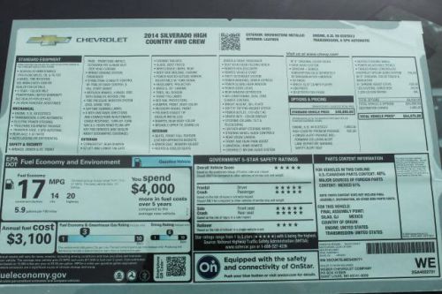 2014 Chevrolet Silverado 1500 High Country, US $54,614.00, image 8