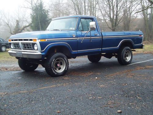 1977 ford f250 xlt ranger highboy 4x4 pickup with a/c
