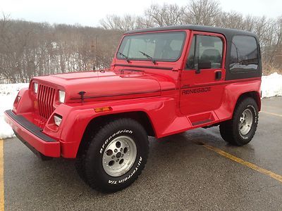 Rare renegade,3 owner,ac,5 speed, 4x4, hard top, off road,sweet jeep wrangler!!!