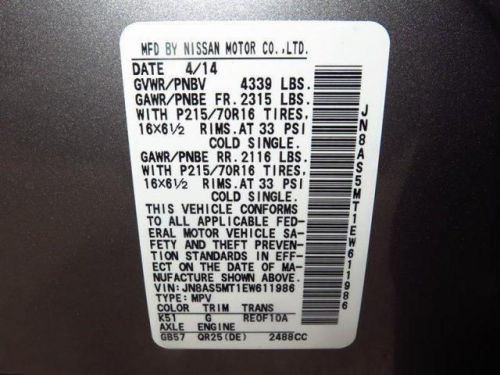 2014 Nissan Rogue Select S, US $19,527.00, image 5