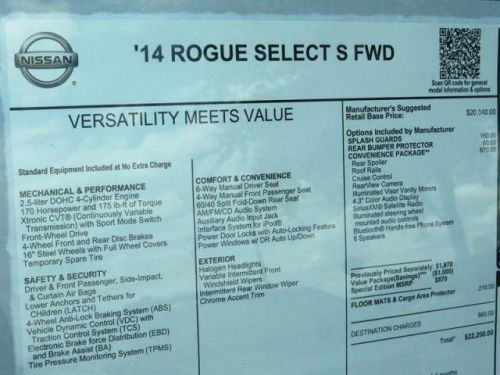 2014 Nissan Rogue Select S, US $19,527.00, image 8