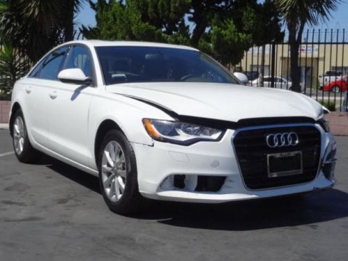 2014 audi a6 2.0t premium damaged repairable fixer salvage runs! must see! l@@k!