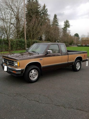 1986 chevrolet s-10 pick up 4x4 extended cab