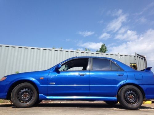 2001 mazda protege mp3 manual 4 door blue car vehicle