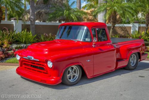 1957 chevrolet pick up pro touring street restomod 383ci 550hp a/c air ride