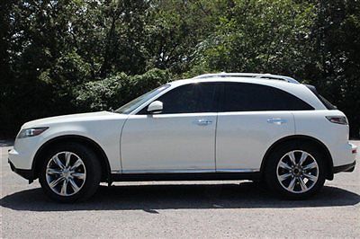 Rwd 4dr infiniti fx35 rwd 4 door suv automatic gasoline 3.5l v6 cyl ivory pearl