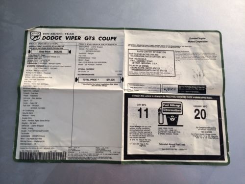 Dodge Viper GTS Coupe 1999, image 16