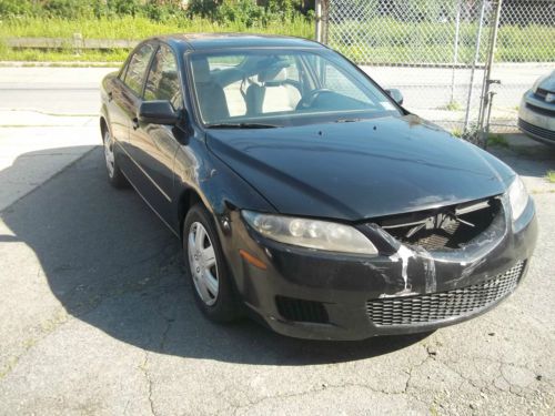 2006 mazda6 i 2.3l repairable, only 92k, front damage no reserve, clean title