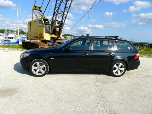 Bmw 530xi sport wagon 2006 3.0l awd rare 6 speed manual black out trim