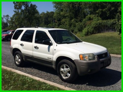 2001 ford escape xlt, one owner, v6, fwd, moonroof, runs great, no reserve
