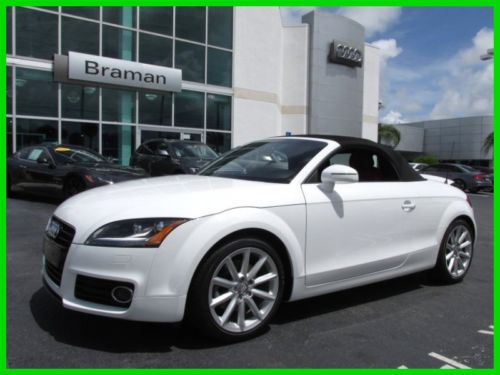 11 certified ibis white 2.0t premium plus awd 2l i4 convertible *red leather