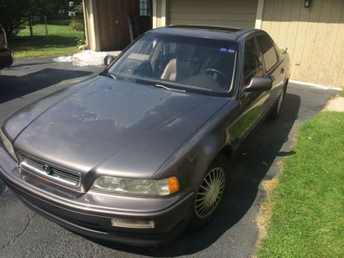 1992 acura legend ls, 4dr, 6 speed-automatic, loaded, grey, sunroof