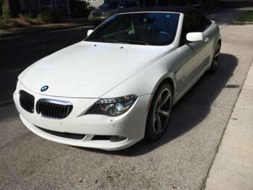 2008 bmw 650i convertible. sport premium **florida car**. navi. 19-inch wheels.