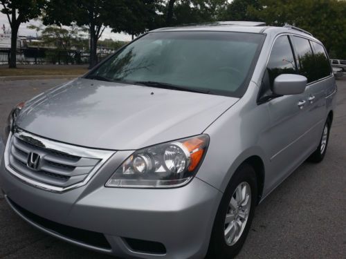 2010 honda odyssey ex-l mini passenger van leather seats salvage no reserve