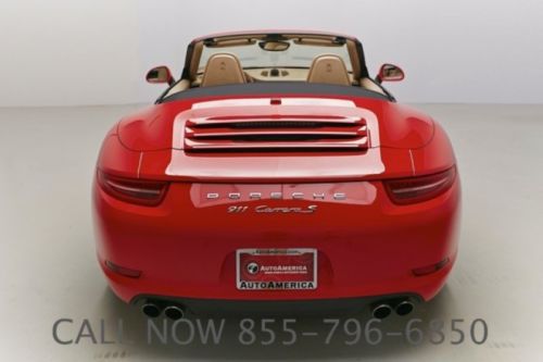 2013 PORSCHE 911 CARRERA S CONVERTIBLE 5K MI NAV BURMESTER HEATED COOLED SEATS, image 5
