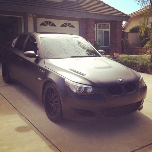 Bmw m5 e60 matte black lots of mods