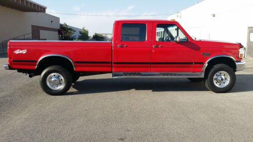 1995 ford f350 crew cab xlt 4x4 longbed 7.3l powerstroke turbo diesel *5 speed**