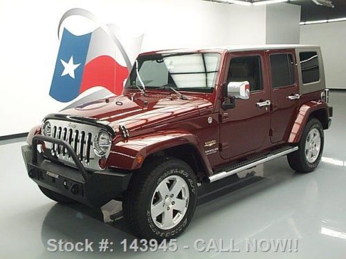 2010 jeep wrangler unltd sahara 4dr 4x4 hardtop nav 49k texas direct auto