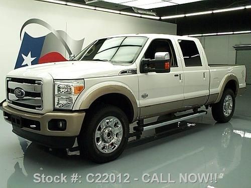 2012 ford f-250 4x4 king ranch sunroof nav 20's 18k mi texas direct auto