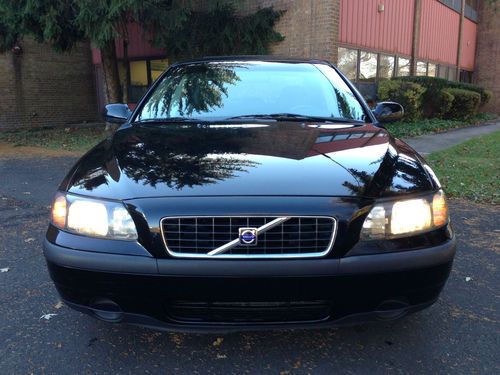 2003 volvo s60 2.4l black beauty 5spd manual sunroof leather clean carfax rare!!