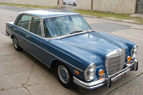 1971 mercedes 300sel 3.5 w109 db903/blue 100% rust fee gorgeous 100+ pictures