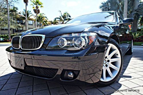 2006 bmw 750i sport pkg 19" wheels convenience pkg cream leather clean carfax