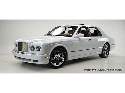 2006 bentley arnage r arctica white over saddle 21k miles, original &amp; serviced!