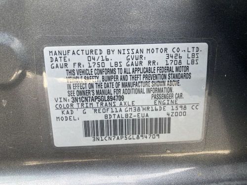 2016 Nissan Versa 1.6 SV, US $9,975.00, image 6