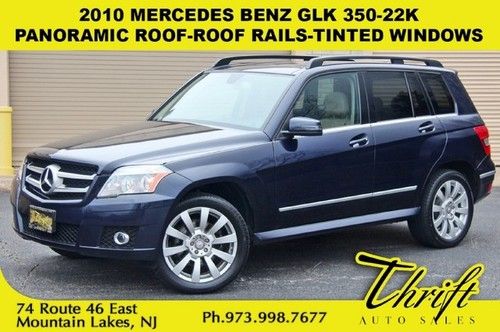 2010 mercedes benz glk 350-22k-panoramic roof-roof rails-abs-tinted windows
