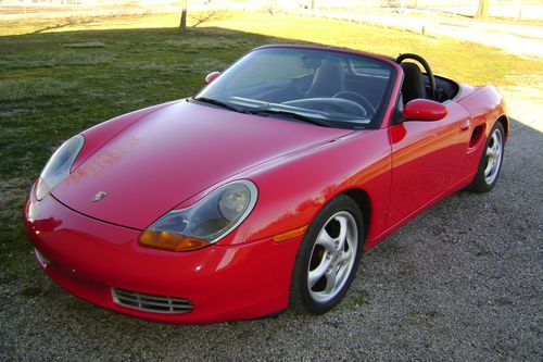 1998 porsche boxster, red with black leather 88,700 miles
