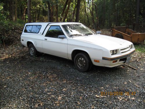 Rare 1984 dodge rampage pickup with custom shell