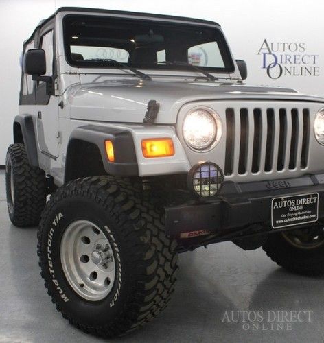 We finance 2006 jeep wrangler se 4wd 6spd 62k cleancarfax cd softtop 1/2metaldrs