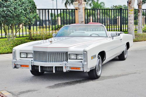 Absolutly beautiful 1976 cadillac eldorado convertible right colors simply sweet