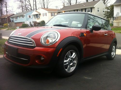 2012 mini cooper base hatchback 2dr 1.6l salvage title