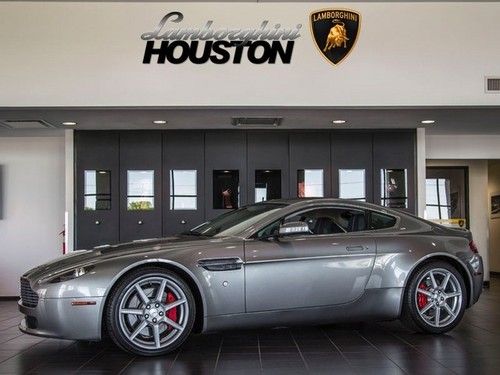 2008 aston martin v8 vantage coupe 6-speed tungsten silver premium audio