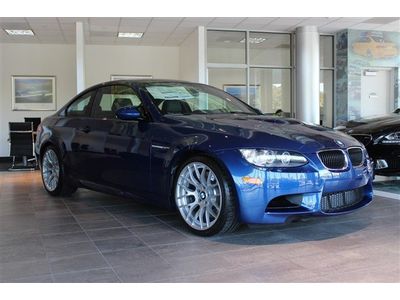 Brand new 2013 bmw m3 coupe le mans blue competition pkg dct leather nav premium