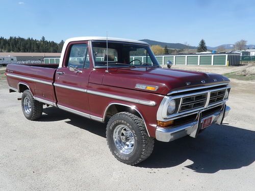 1972 ford f100 4x4 sport custom pickup truck: nice classic, runs great, rare!!!!