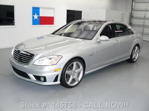 2008 mercedes-benz s63 amg p3 pano sunroof nav 20's 19k texas direct auto