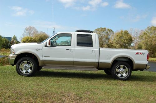 2006 ford f250 king ranch crew cab, 4x4 fx4, 1 owner florida owned