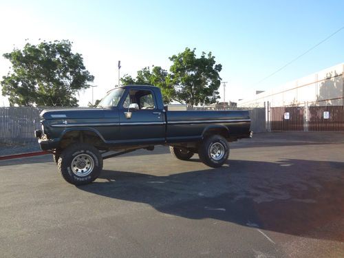 1967 ford f-250 highboy 4x4 truck 390 v8 4spd manual great upgrades f250 solid