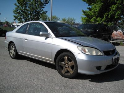 04 honda ex civic sunroof a/c cold  auto