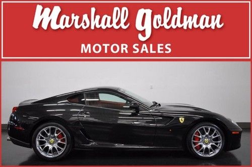 2008 ferrari 599 gtb black met with red/blk daytonas 4600 miles f1 ceramics