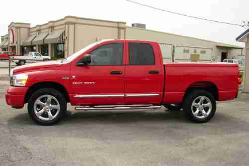2007 Dodge Ram 1500 Laramie~Hemi 5.7L~4x4~Red~Bed Cover~Dual Magna Flow Exhaust!, US $15,500.00, image 2