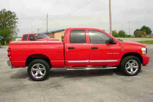 2007 Dodge Ram 1500 Laramie~Hemi 5.7L~4x4~Red~Bed Cover~Dual Magna Flow Exhaust!, US $15,500.00, image 3