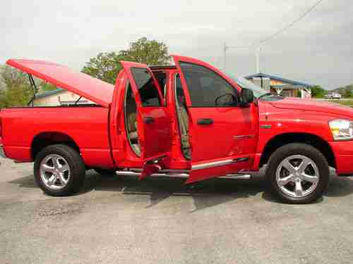 2007 Dodge Ram 1500 Laramie~Hemi 5.7L~4x4~Red~Bed Cover~Dual Magna Flow Exhaust!, US $15,500.00, image 7