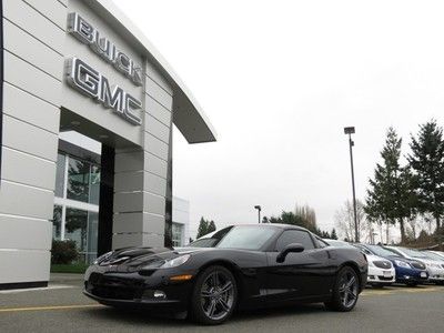 2009 chevrolet corvette 3lt coupe with only 19,000 miles ! black beauty ! mint!